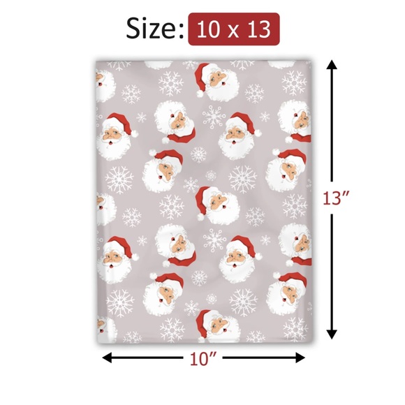 3 SETS LEFT! 🎅🏼20 Designer Santa & Snowflakes - 10 x 13 in - Picture 2 of 5
